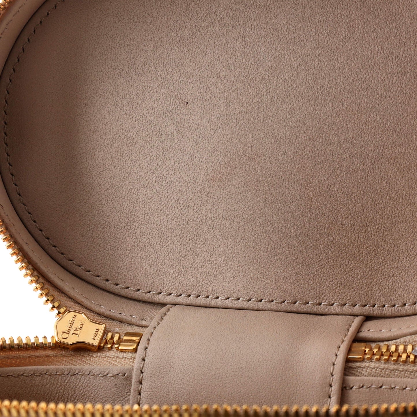 Christian Dior Cd Signature Vanity Case Leather Small