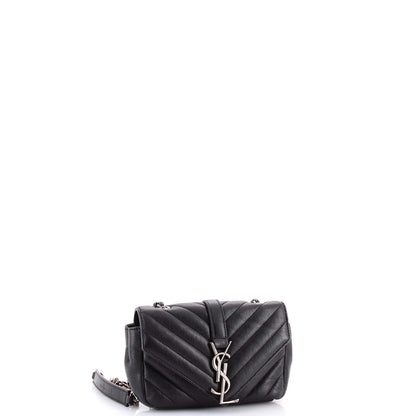 Saint Laurent Classic Monogram Crossbody Bag Matelasse Chevron Leather Baby