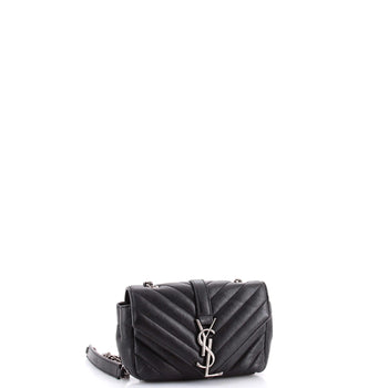 Saint Laurent Classic Monogram Crossbody Bag Matelasse Chevron Leather Baby