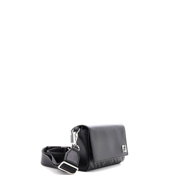 Fendi Ff Squared Compact Bag Zucca Coated Canvas And Leather