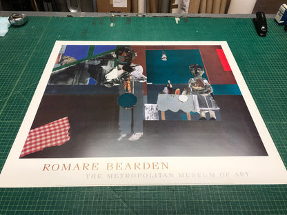 Romare Bearden The Woodshed " Poster African American Multicolor B