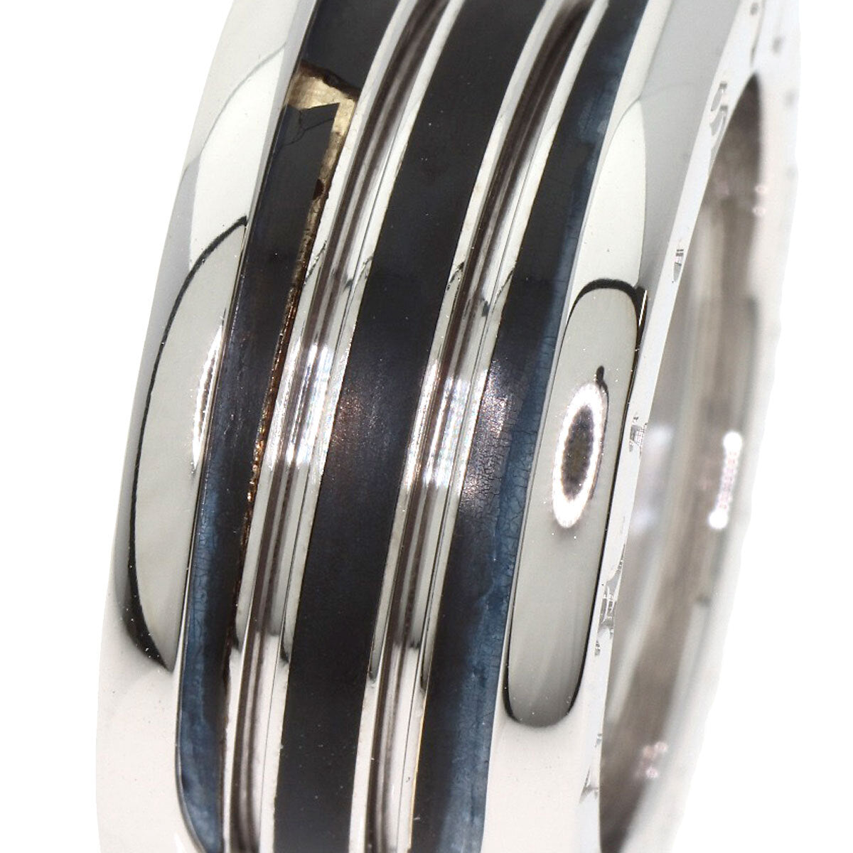 Bvlgari B.Zero1 4 Band Black Lacquer #55 Ring K18