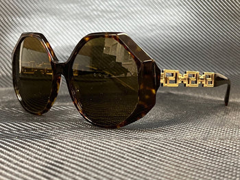 VERSACE VE4395 534673 Havana Square Women's 59 mm