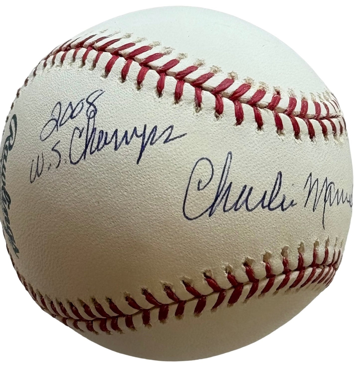 Charlie Manuel Autographed Official Major League