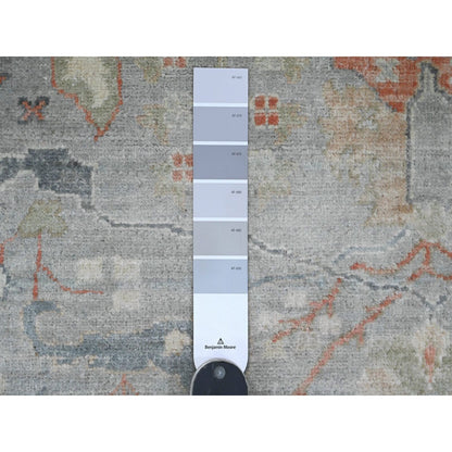 8'1"X9'10" Gray Bijar Garus Design Hand Knotted High Mountain Wool Rug