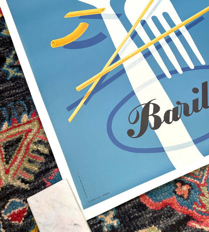 Barilla Pasta Erberto Carboni 1952 Vintage Italian Food Authentic Originalposter