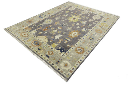 Handmade Oushak Floral Rug Colorfast Oriental