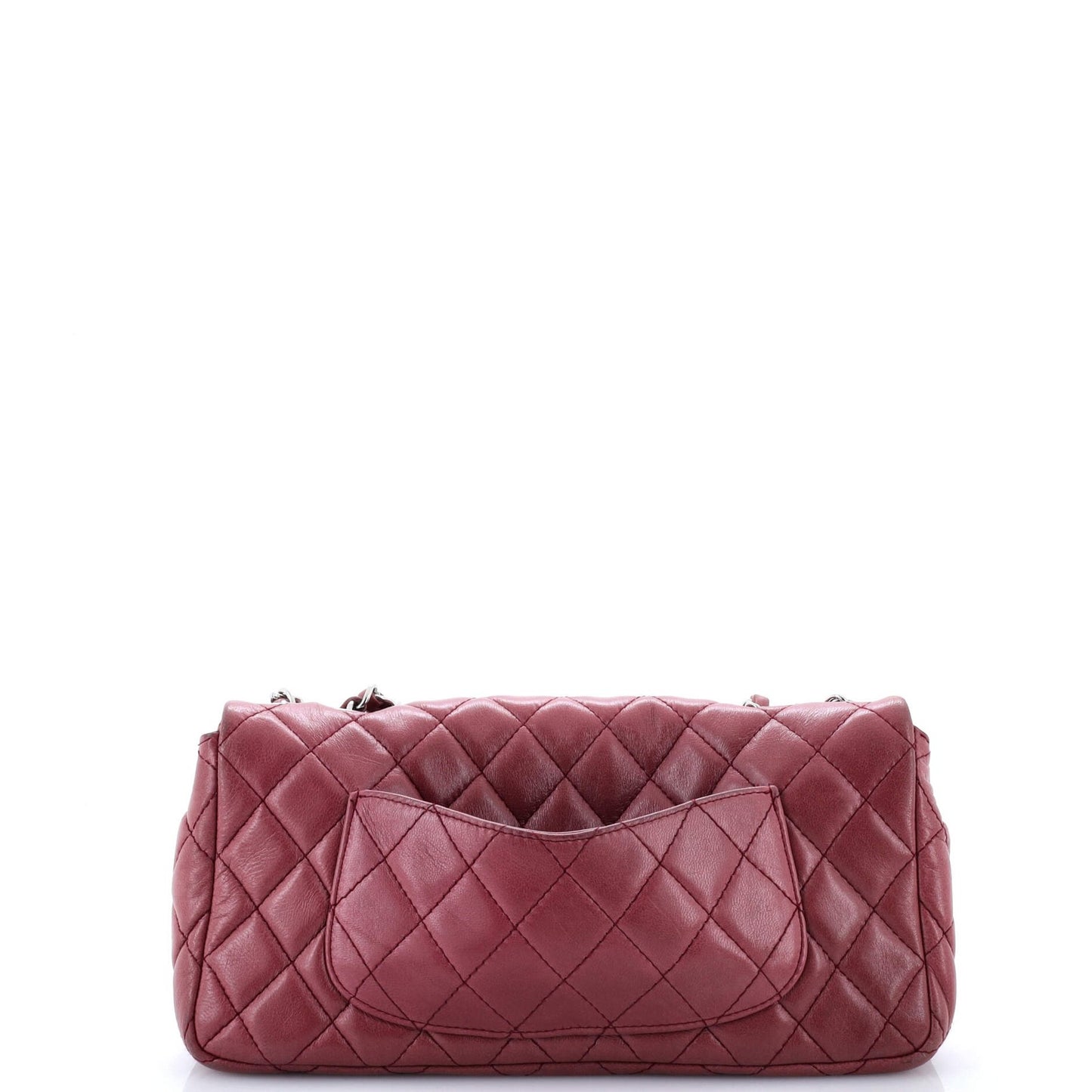 Chanel Classic Single Flap Bag Quilted Lambskin East West