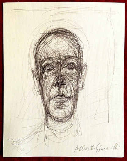 Alberto Giacometti Lithograph Coa Numbered Stamped