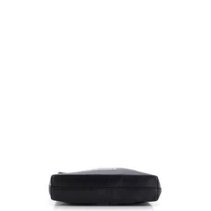 Off White Block Pouch Shoulder Bag Printed Leather