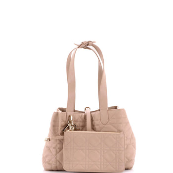 Medium Christian Dior Toujours Tote Bag Macrocannage Quilt Calfskin