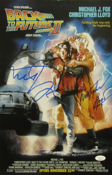 Michael J Fox/Christopher Lloyd Sign/Auto 11X17