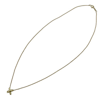 Tiffany & Co. Cross Stitch Necklace Gold 750