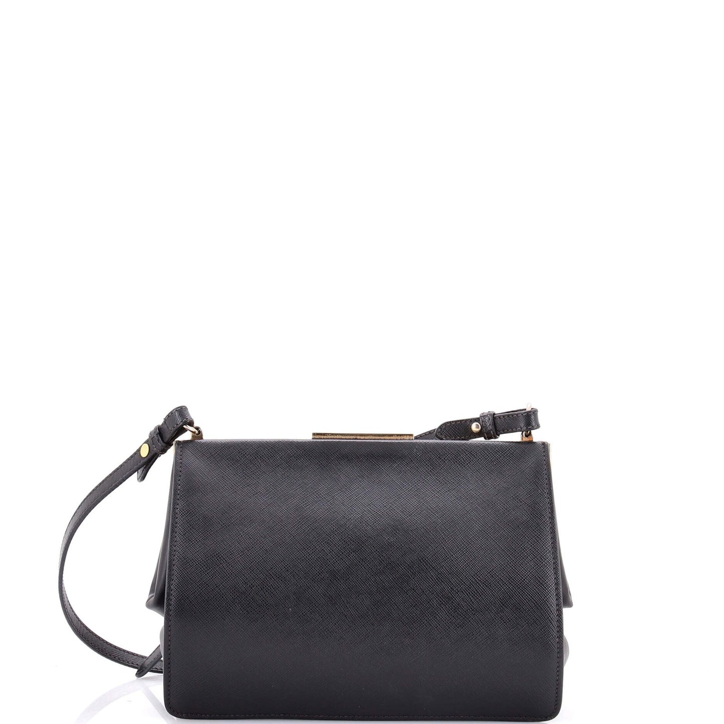 Prada Light Frame Shoulder Bag Saffiano Leather Small