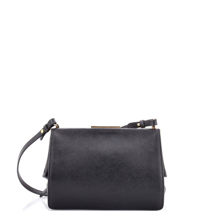 Prada Light Frame Shoulder Bag Saffiano Leather Small