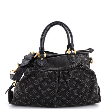 Louis Vuitton Neo Cabby Handbag Denim Mm