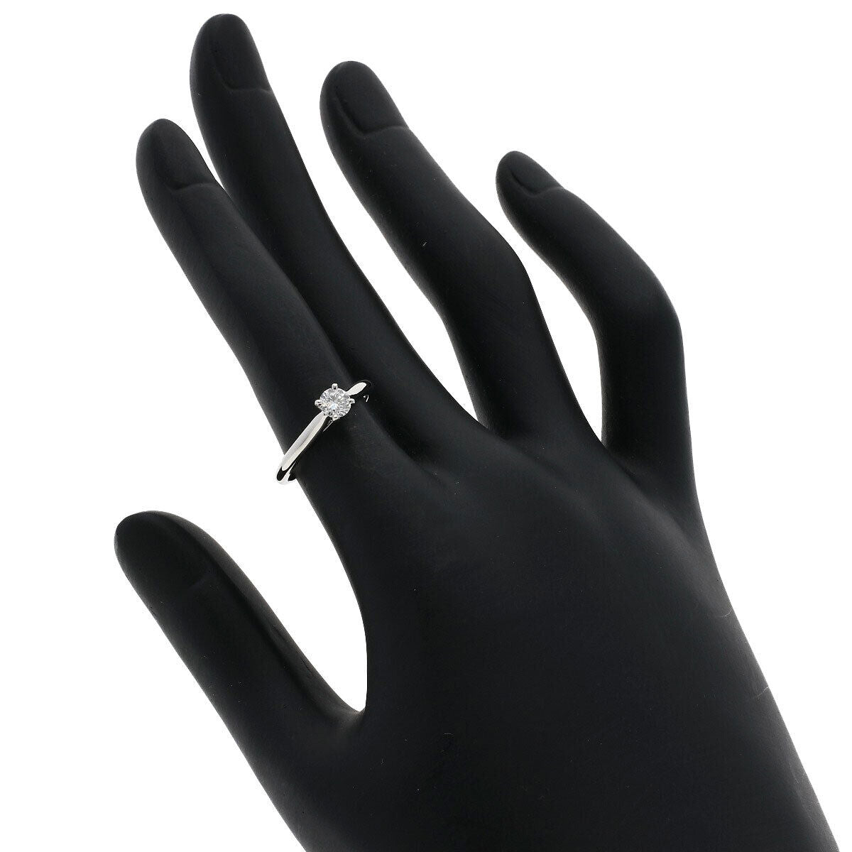 Cartier   Ring Solitaire 1P Diamond #49 Platinum