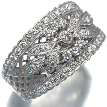 Queen Ring Diamond 0.70Ct Openwork Us6.5-6.75 950 Platinum