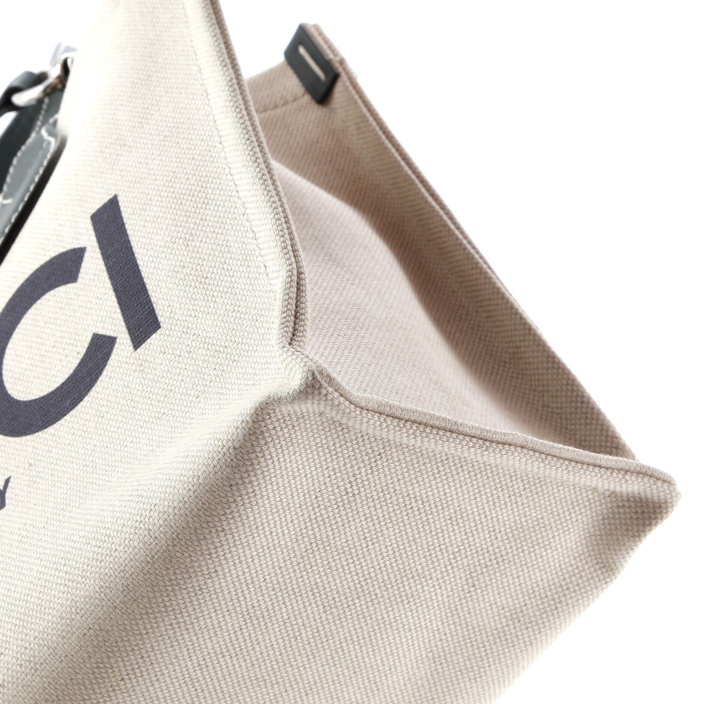 Gucci Logo Shopper Tote Printed Canvas Small