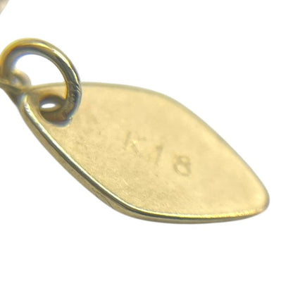 Agete Diamond Necklace K18Yg