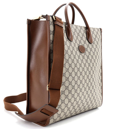 Gucci Interlocking G Tote Gg Coated Canvas Vertical