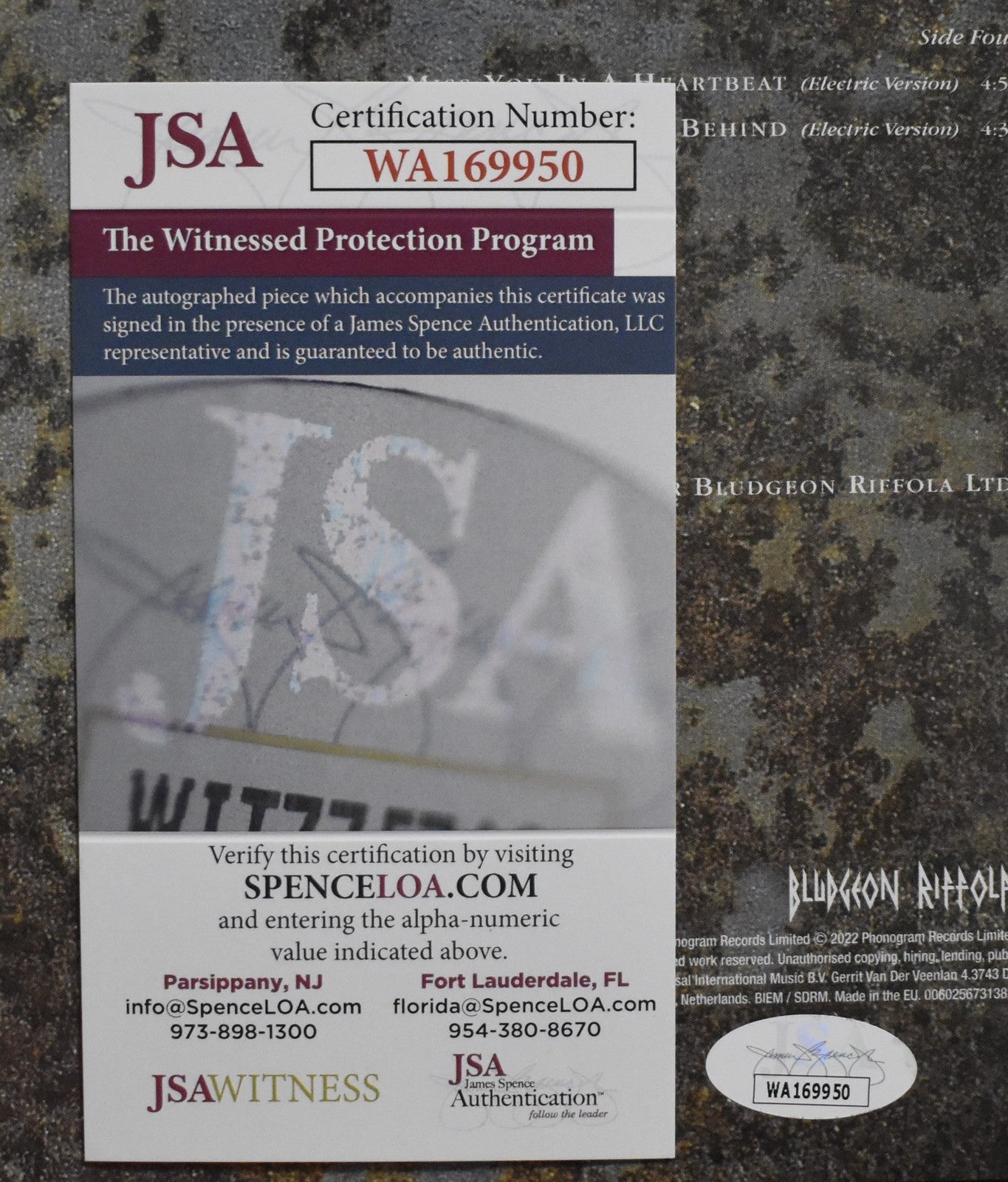 Def Leppard Joe Elliott/Phil Collen Dual-Signed Album "Retroactive" Jsa 200745