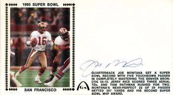 Joe Montana Autographed First Day Cover (Psa)