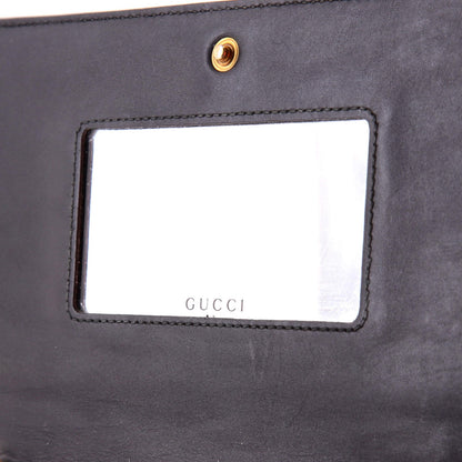 Gucci Crystal Cat Wallet On Chain Guccissima Leather