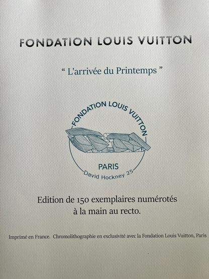 David Hockney Lithograph Coa Signed Op Numbered A Hand Limited & ^