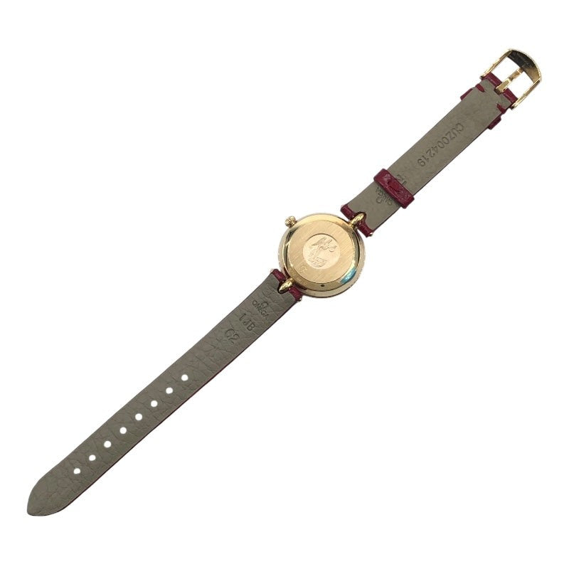 Omega De Ville Prestige Dewdrop White 424.53.27.60.55.001 Red K18Yg