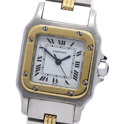 Cartier Santos Galbe Sm Gaudroon Bracelet Watch Women