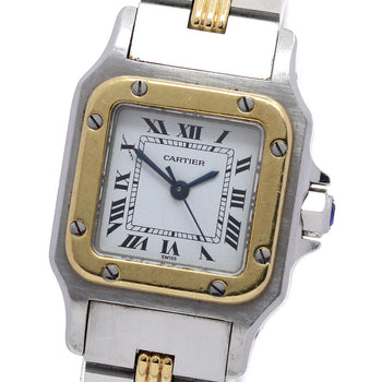 Cartier Santos Galbe Sm Gaudroon Bracelet Watch Women