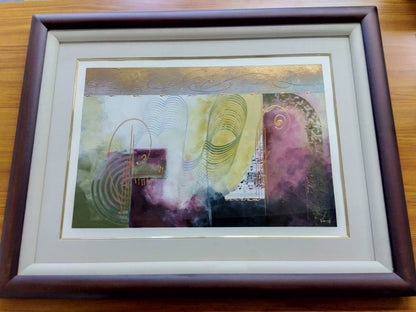 Kemi A Series Original Mixed Media Abstract Painting Signed, Framed, 9070Cm