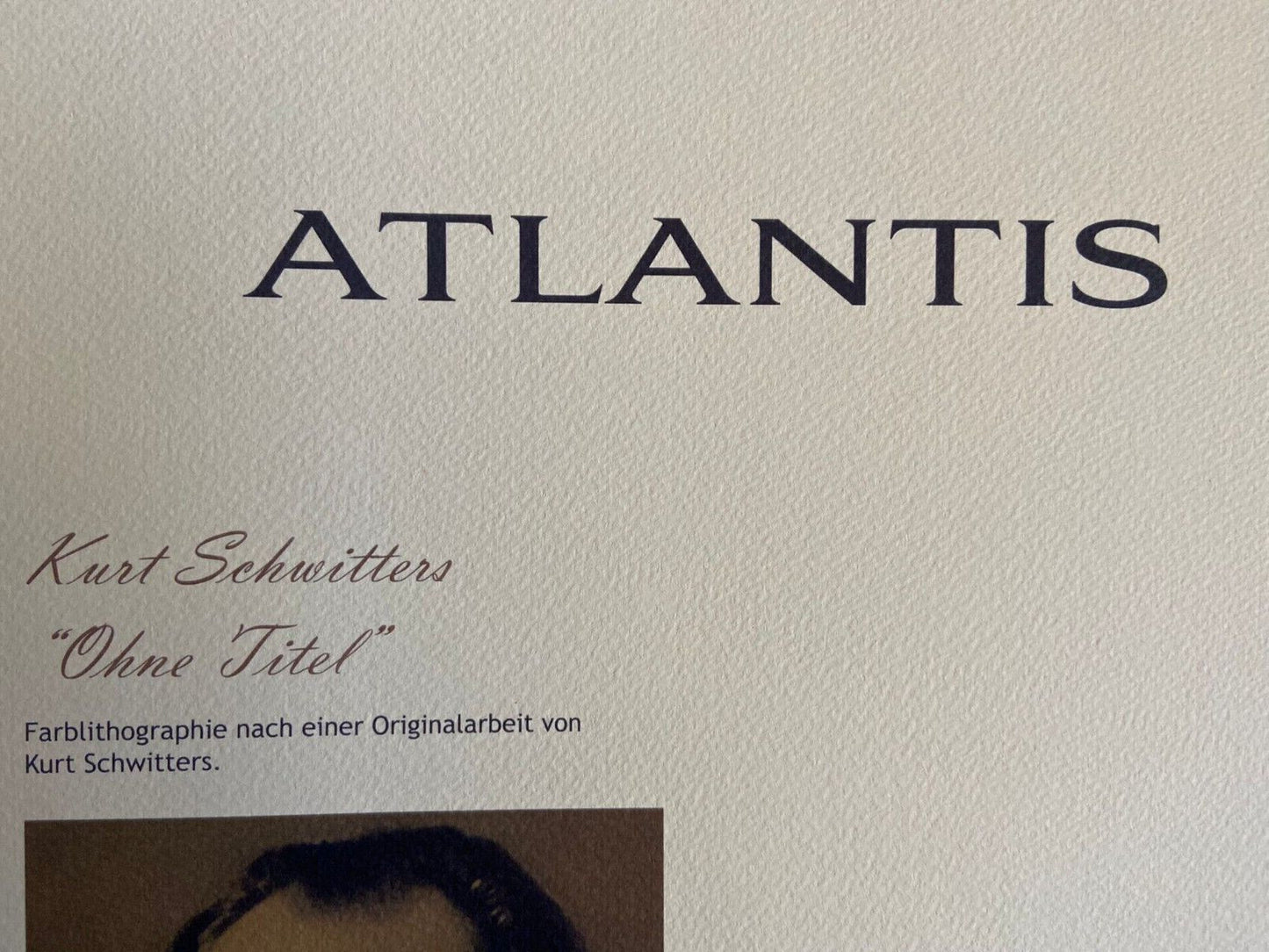 Kurt Schwitters Lithograph Certified 180Ex