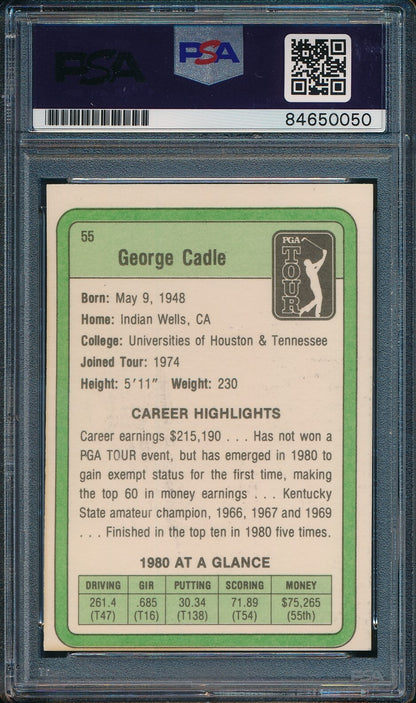 1981 Donruss Pga George Cadle #55 Authentic Card