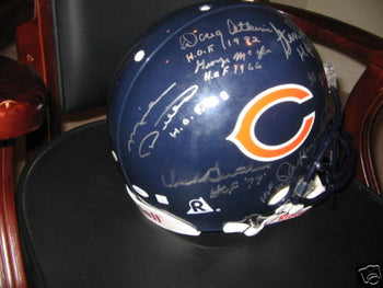 Dick Butkus,George Connor Bears +7 Jsa/Coa Signed