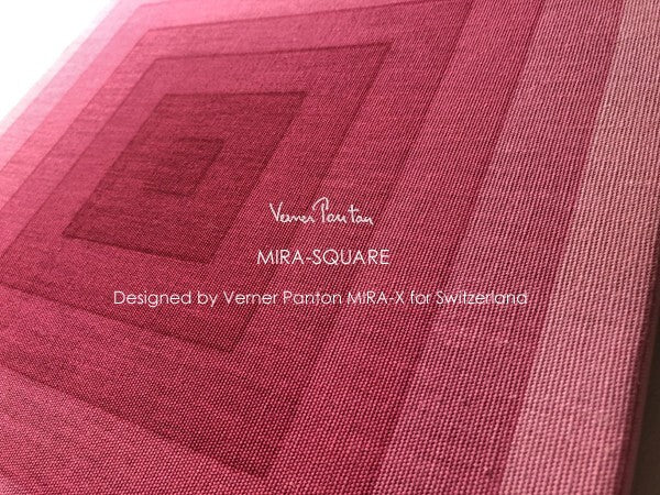 Vintage Verner Panton Mira X Square Pink Gradation Cotton Art Board Mid Century