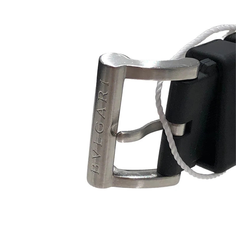 Bvlgari Diagono Dg42Sc Silver Ss/Rubber Strap