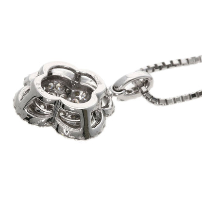 0.8Ct Diamond Necklace K18 White Gold 5.6G