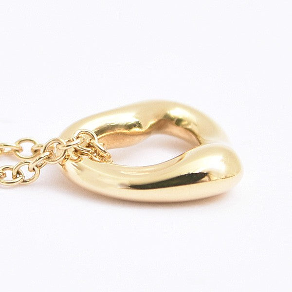 Tiffany & Co. Open Heart Pendant Necklace 7Mm Petite Yellow Gold 750Yg
