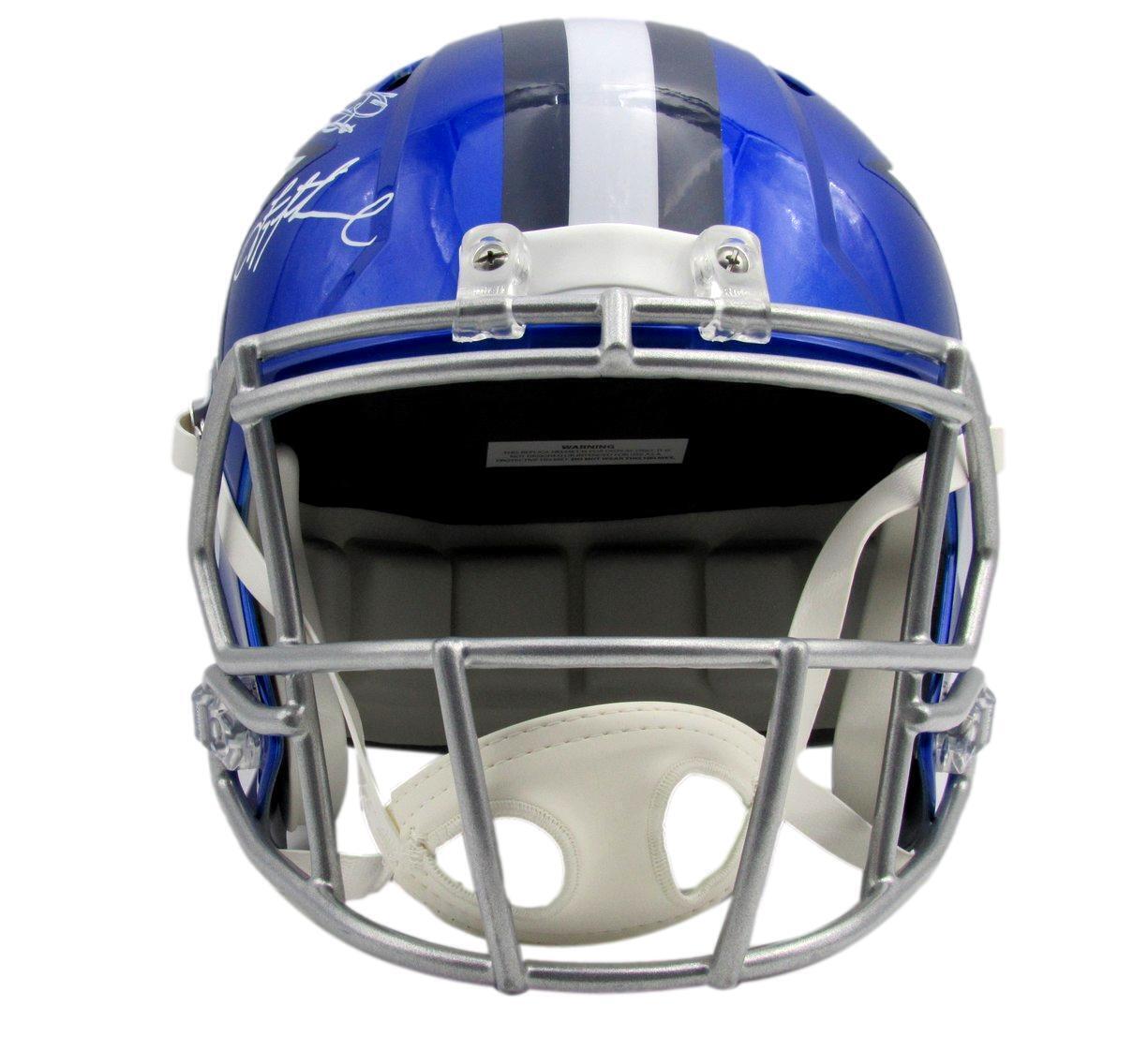 Dallas Cowboys Triplets  Autographed Full Size Flash Replica Football Helmet Bas
