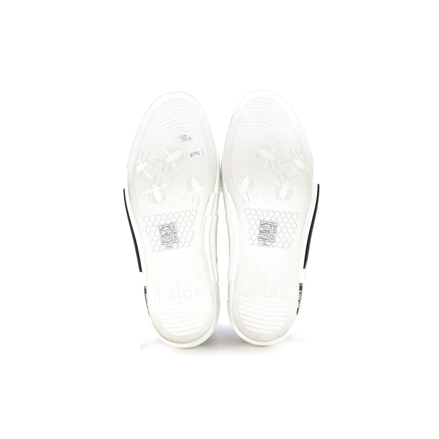 Christian Dior X Kenny Scharf Men'S B23 High-Top Sneakers Oblique Coated Canvas