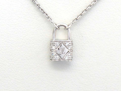 Louis Vuitton Q93560 Diamond Lockit Xs Pendant Necklace K18Wg
