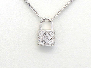 Louis Vuitton Q93560 Diamond Lockit Xs Pendant Necklace K18Wg