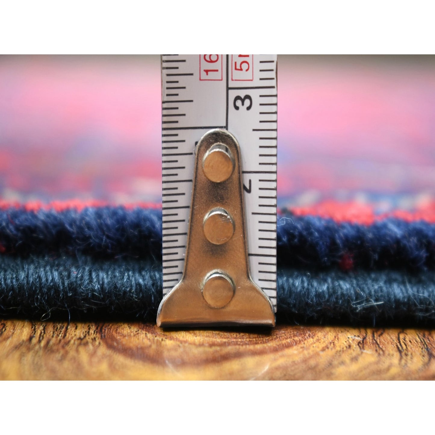 2'10"X12'8" Deep Red Afghan Khamyab Pure Wool Hand Knotted Runner Rug