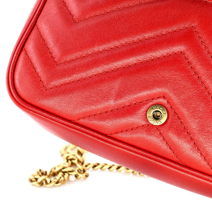 Gucci Gg Marmont Flap Bag Matelasse Leather Super Mini