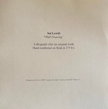 Sol Lewitt Lithograph Coa Signed Op Numbered In Pencil