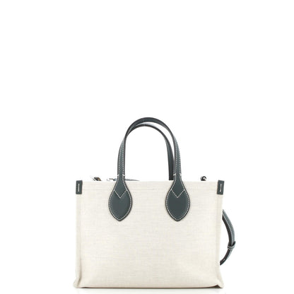 Gucci Logo Shopper Tote Printed Canvas Small