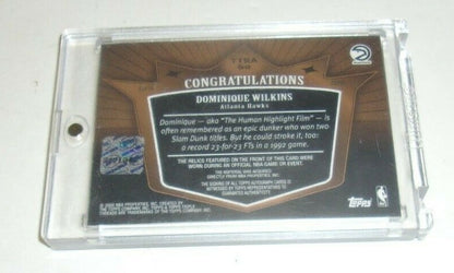 Dominique Wilkins 08 Topps 3Xthreds Game Used