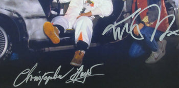 Michael J Fox/Christopher Lloyd Sign/Auto 16X20